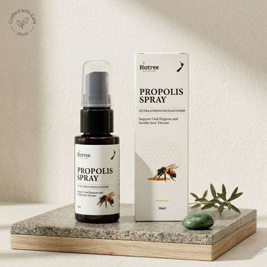 Biotree Premium Propolis & Deer Velvet Throat Spray Advanced Oral Care with Manuka Honey MGO 263+ (30ml)